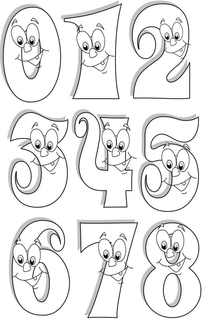 Zahlen Ausmalbilder 593