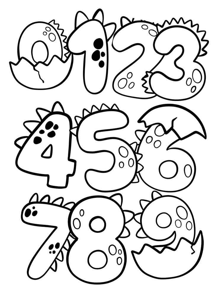 Zahlen Ausmalbilder 609