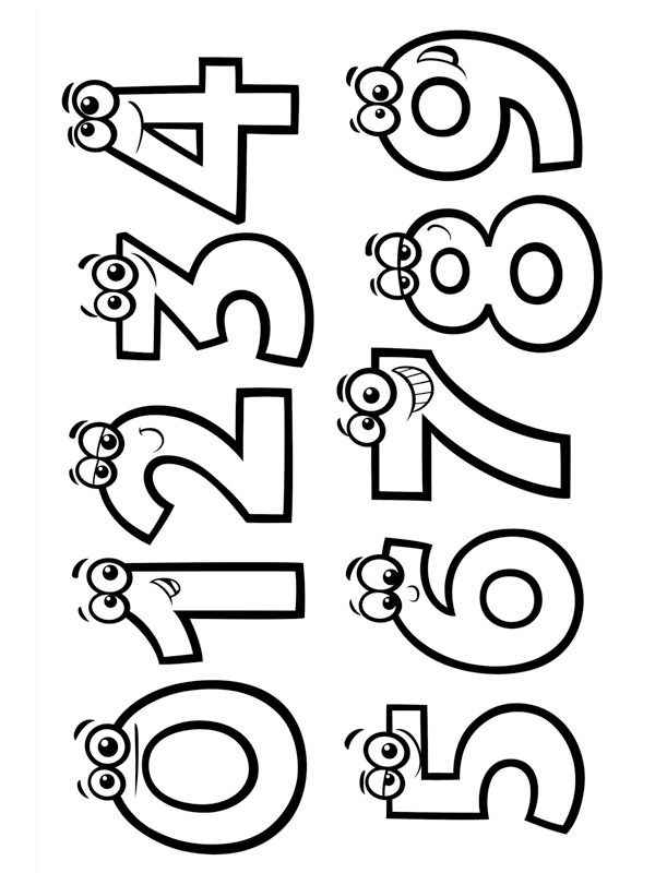 Zahlen Ausmalbilder 632