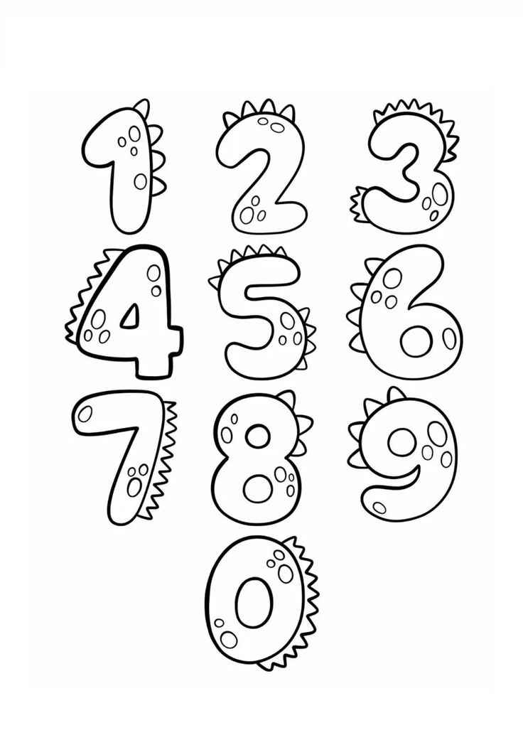Zahlen Ausmalbilder 733
