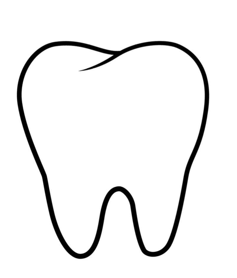 Zahn Ausmalbilder 800