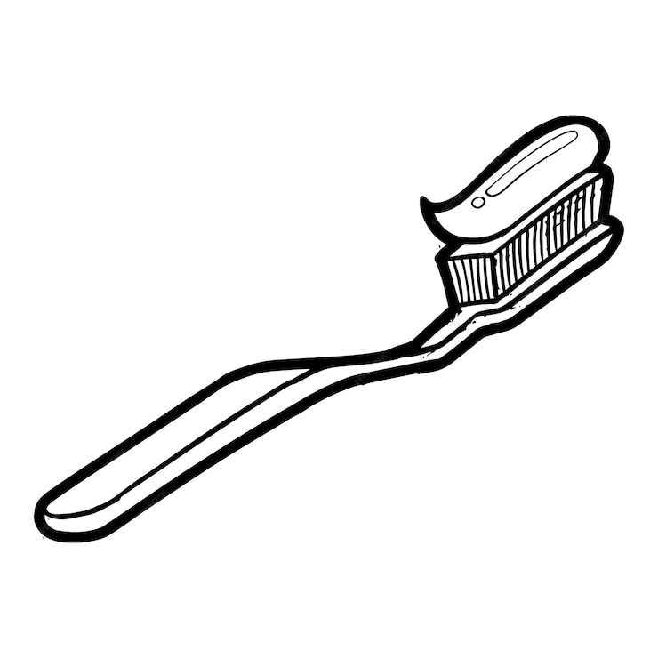 Zahnbürste Ausmalbilder 800