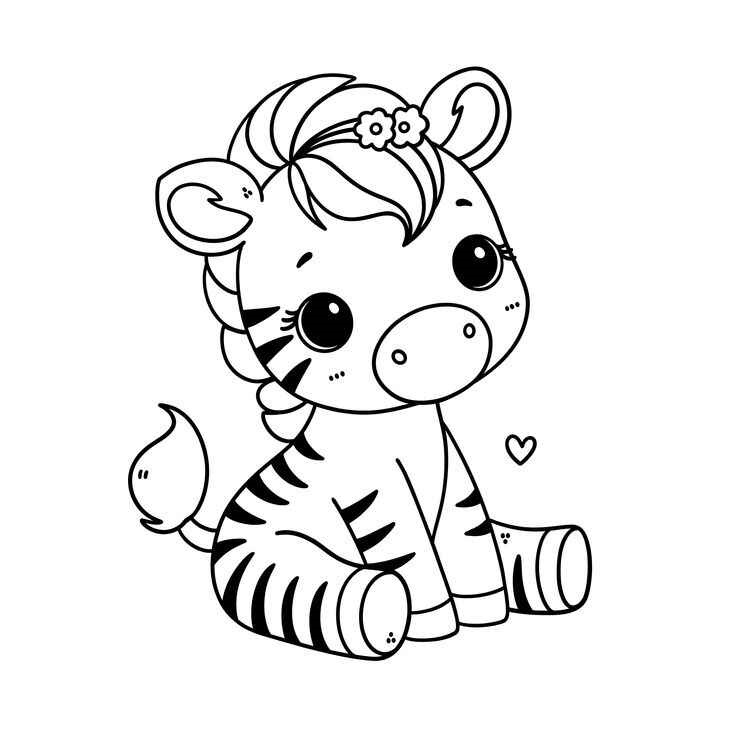 Zebras Ausmalbilder 158