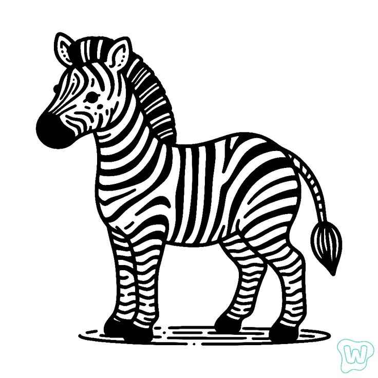 Zebras Ausmalbilder 437