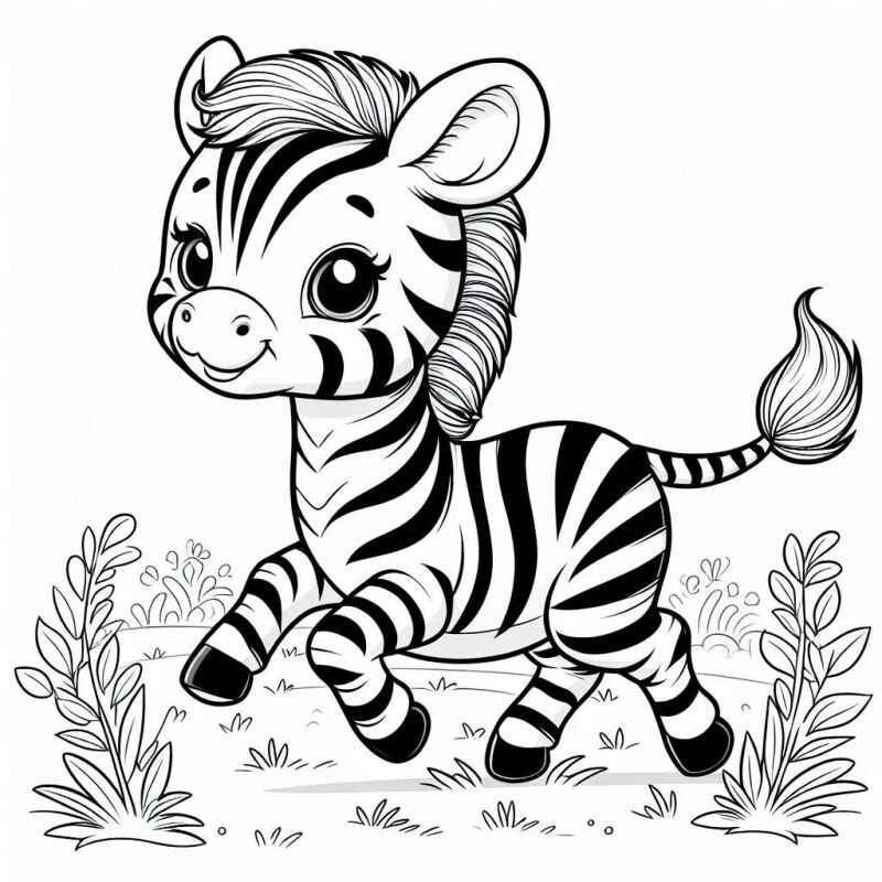 Zebras Ausmalbilder 466