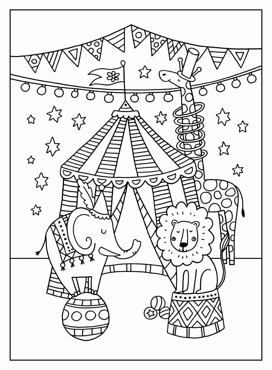 Zirkus Ausmalbilder 425