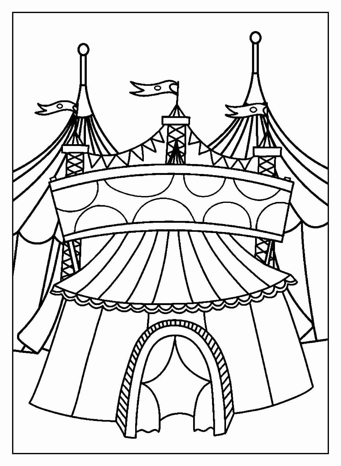 Zirkus Ausmalbilder 489