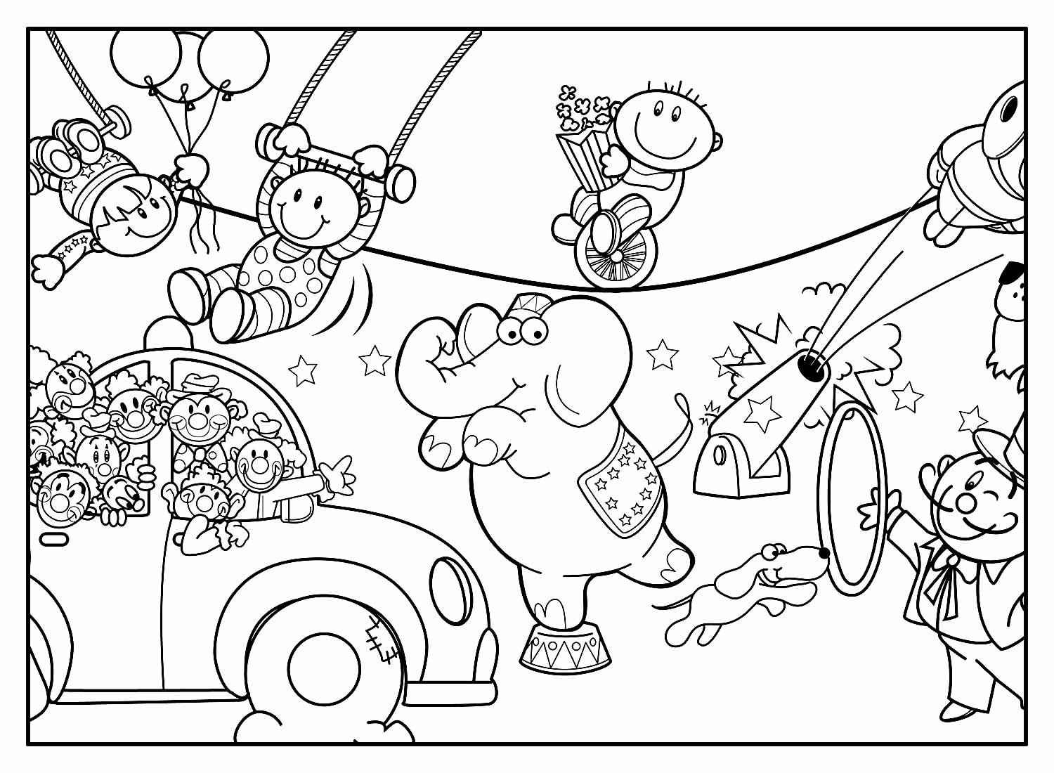 Zirkus Ausmalbilder 544