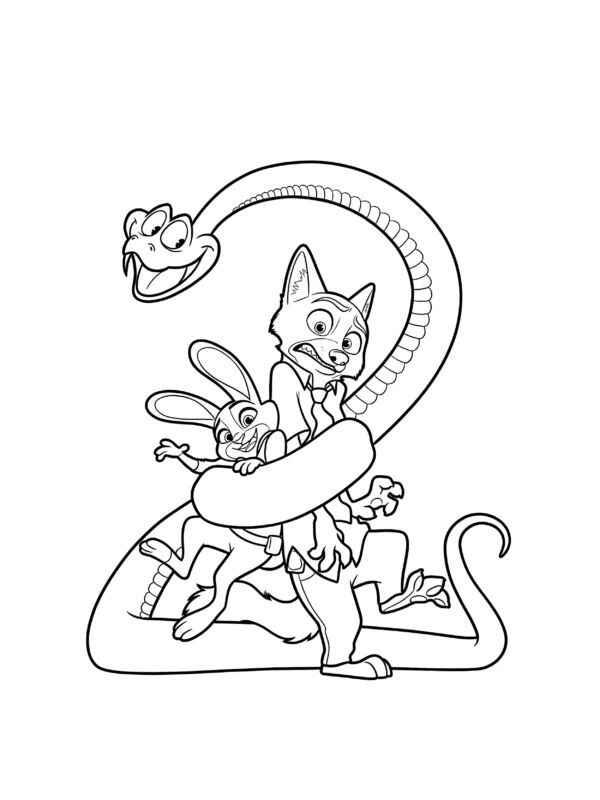 Zootopia Ausmalbilder 072