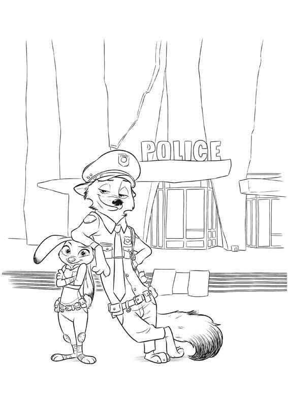Zootopia Ausmalbilder 763