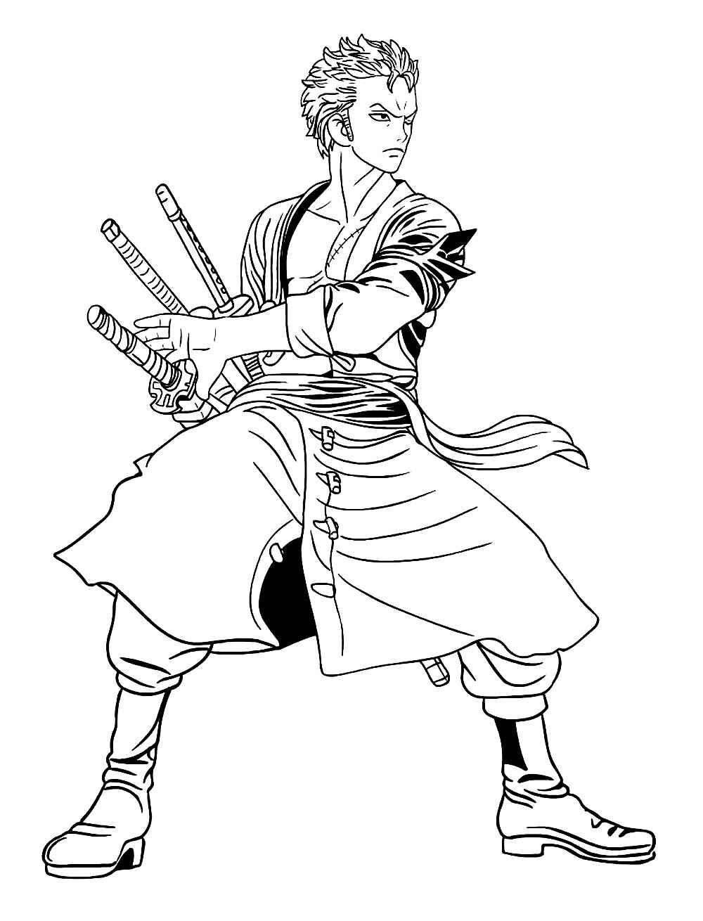Zoro Ausmalbilder 016