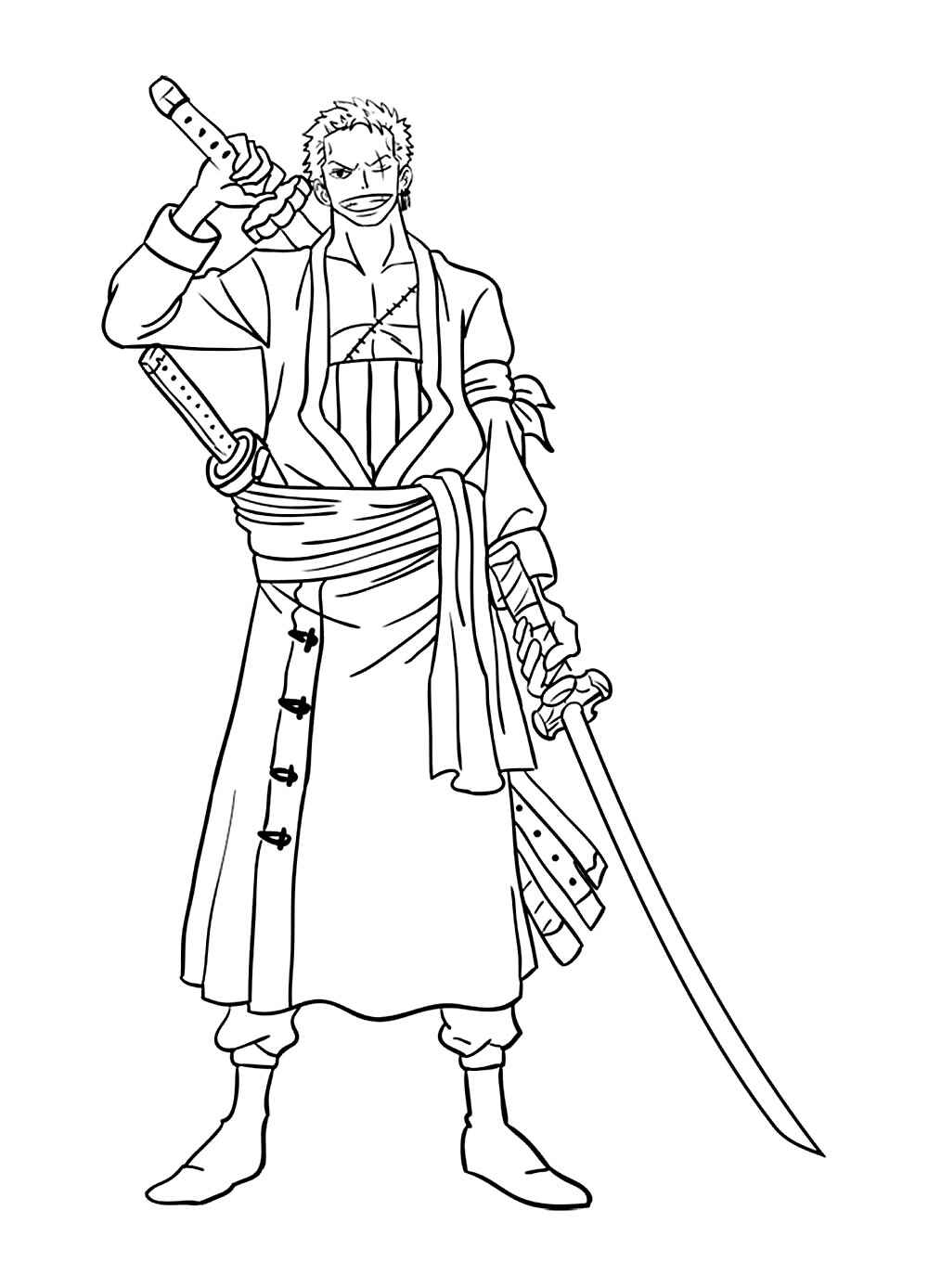 Zoro Ausmalbilder 027