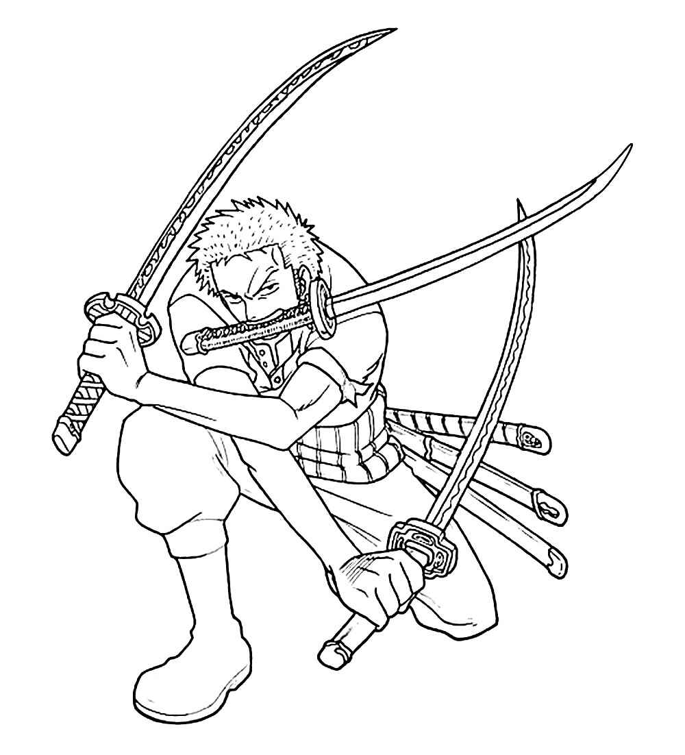 Zoro Ausmalbilder 055