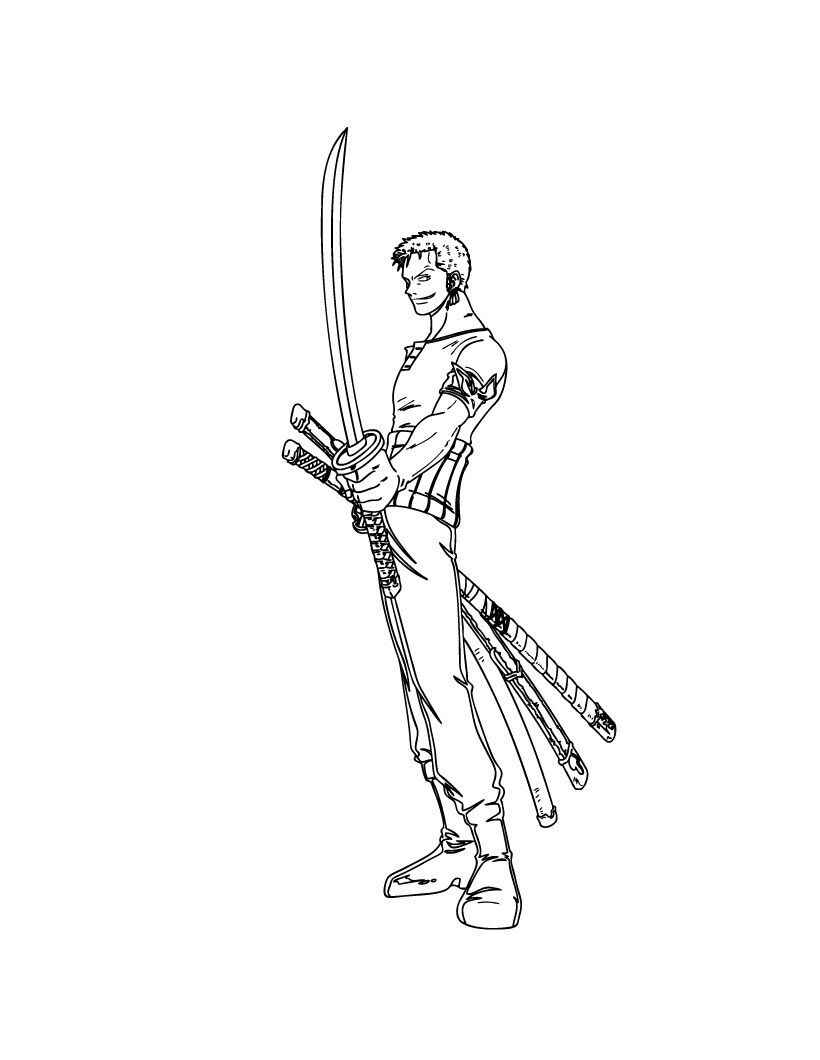Zoro Ausmalbilder 132