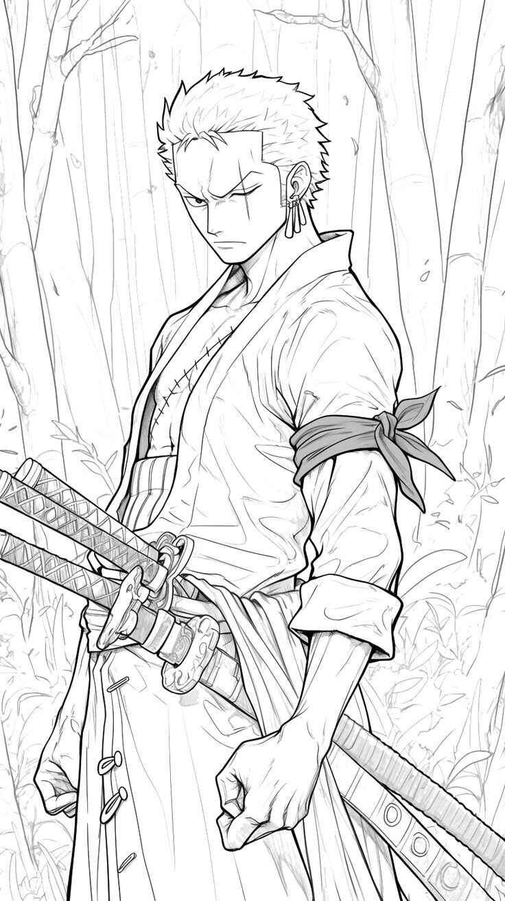 Zoro Ausmalbilder 417