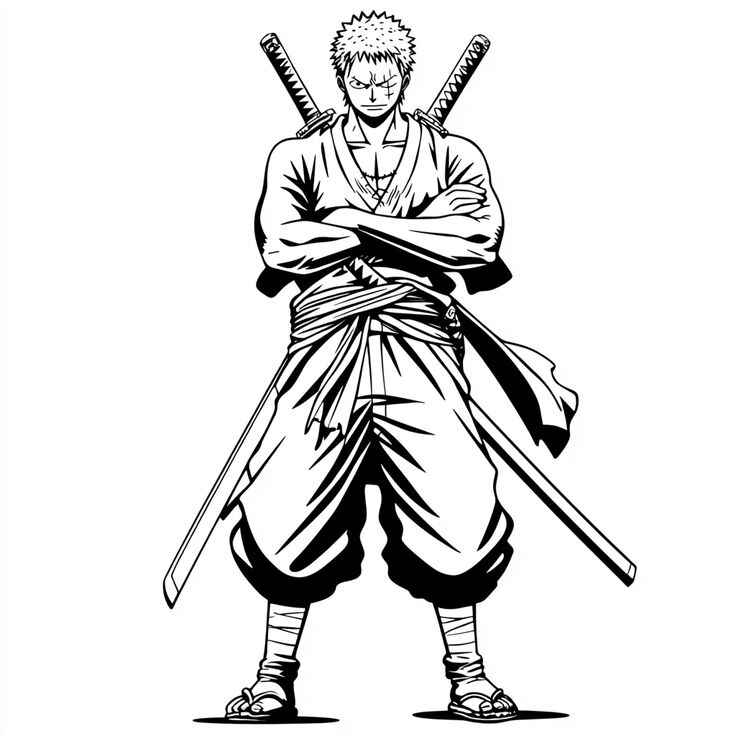 Zoro Ausmalbilder 722